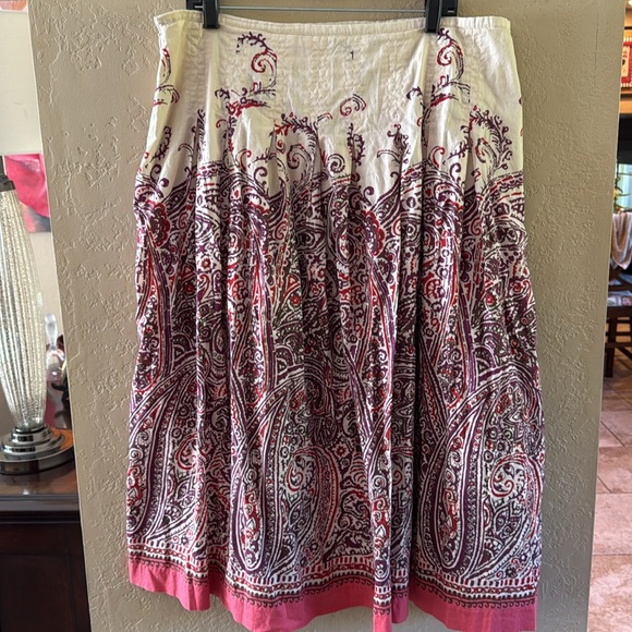 Talbots Women’s Cotton Midi Skirt Size 16 - Picture 4 of 9